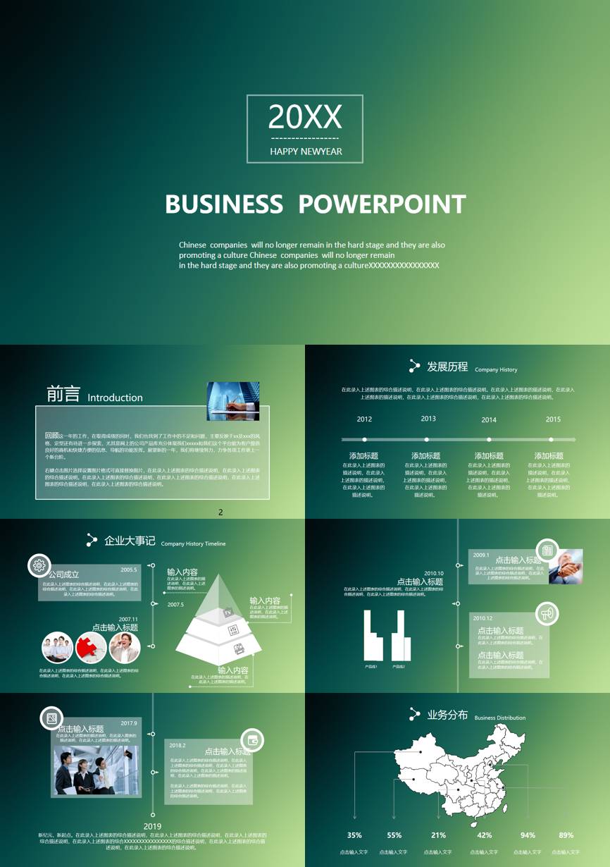 年终总结汇报 (260)年终总结PPT模板